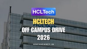 HCLTech Off Campus Drive 2026