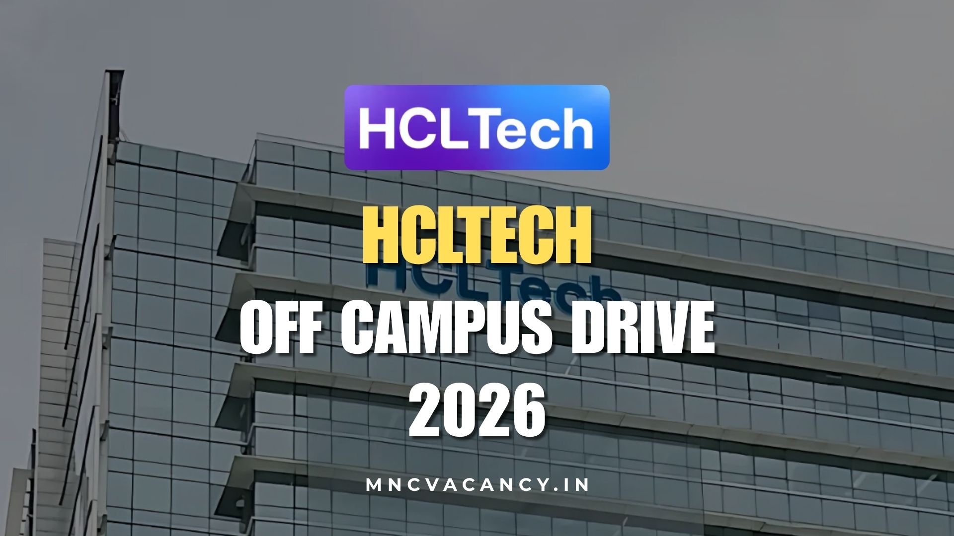 HCLTech Off Campus Drive 2026
